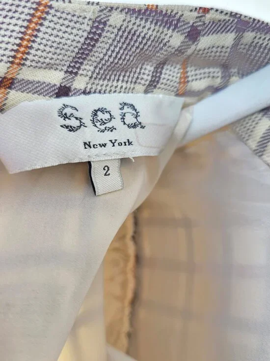 SEA NEW YORK BEATRIZ PLAID DRESS SIZE 2 MSRP 425$ - Picture 10 of 11